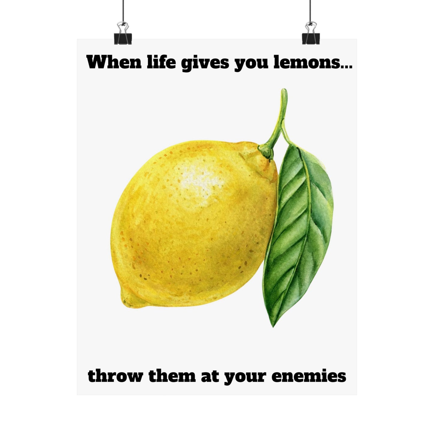 Goofy and Whimsical Lemon Poster