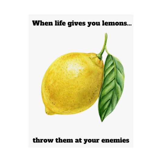 Goofy and Whimsical Lemon Poster